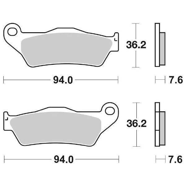 HF Ceramic - Front Brake Pads - SBS