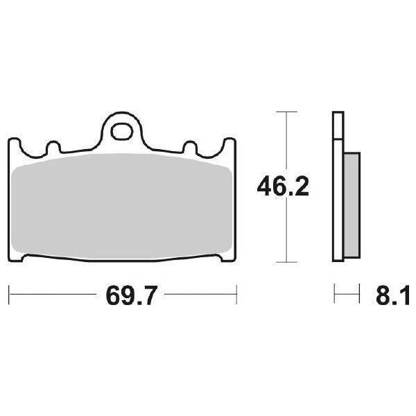 Dual Carbon - Pastiglie Freno Anteriori - SBS