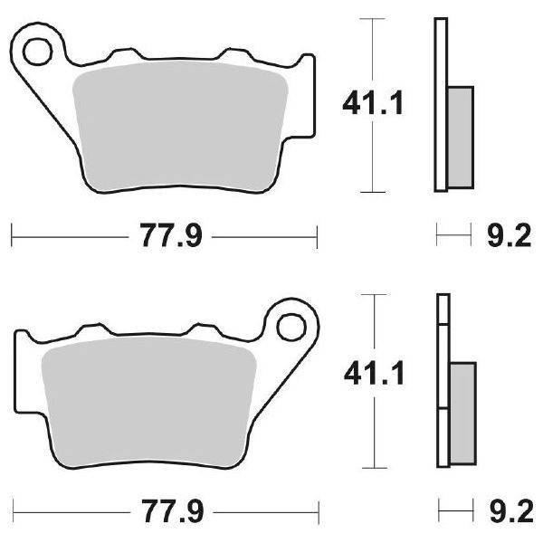 HF Ceramic - Rear Brake Pads - SBS
