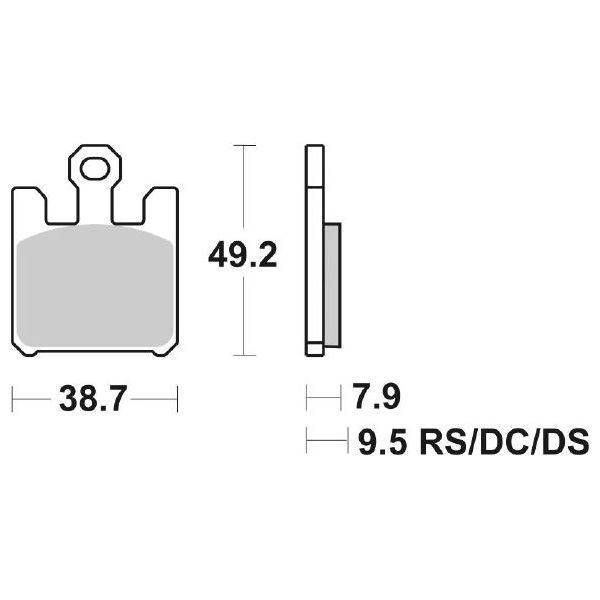 Dual Carbon - Pastiglie Freno Anteriori - SBS