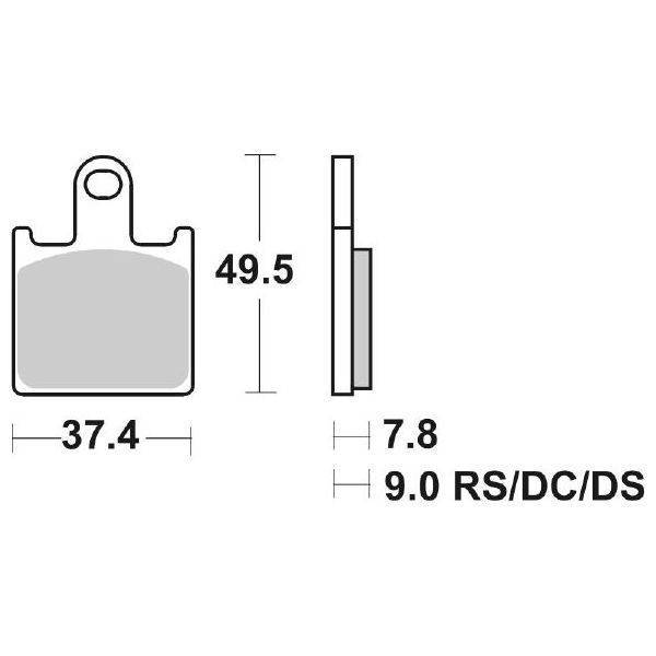 DS-1 - Pastiglie Freno Anteriori DS - SBS