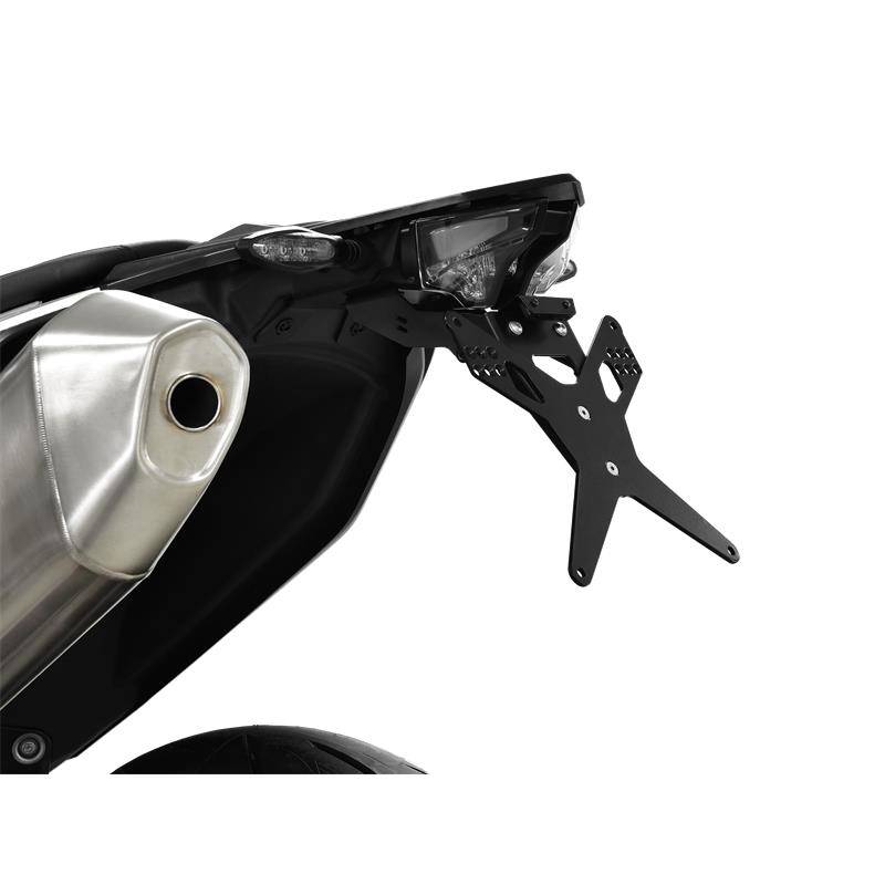 Portatarga Posteriore ZIEGER X-Line Per Benelli BN 125 - Regolabile, Con Supporti Frecce E Illuminazione