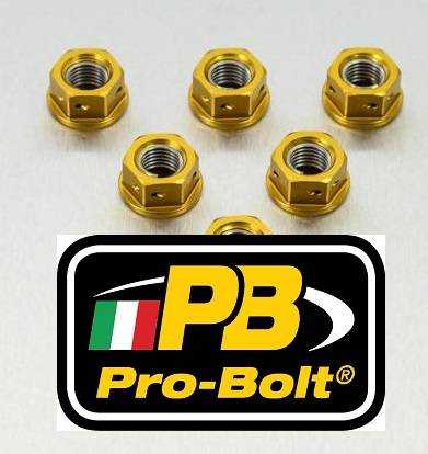 Drilled Aluminium Sprocket Nut kit - Bolt kits - Aluminum - PRO-BOLT