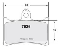 93 Compound - racing use - Front Brake Pads - PFC