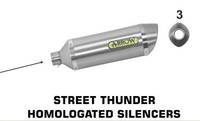 Thunder - Aluminium - Exhaust - Silencer - ARROW