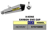 X-Kone Nichrom - Inox - Scarico - Silenziatore - ARROW