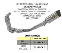 Competition - Titanium-Stainless - High - Full Exhaust System - ARROW