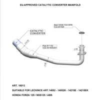 Catalytic converter manifold - Exhaust - Catalyst - LEOVINCE