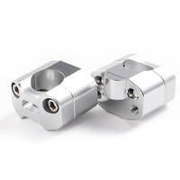 Bar riser - diam 22->28mm +25mm - kit - Handlebar Riser - UP DESIGN