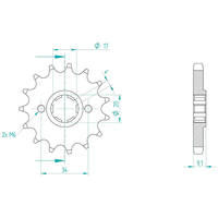 Pignone 428 - Pignoni - RICAMBI - SPARE PARTS