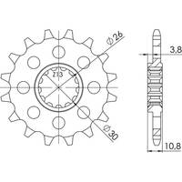 520 Sprocket - Front sprocket - RICAMBI - SPARE PARTS