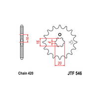 420 Sprocket - Front sprockets - RICAMBI - SPARE PARTS