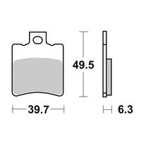 HM - Organic - Front Brake Pads - SBS