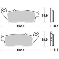 Dual Carbon - Front Brake Pads - SBS