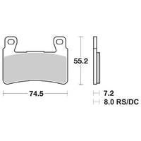 Dual Carbon - Pastiglie Freno Anteriori - SBS